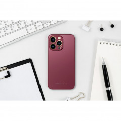 Kryt Roar Matte Glass na Apple iPhone X Štýlový  Vinovo červený