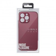 Kryt Roar Matte Glass na Apple iPhone X Štýlový  Vinovo červený