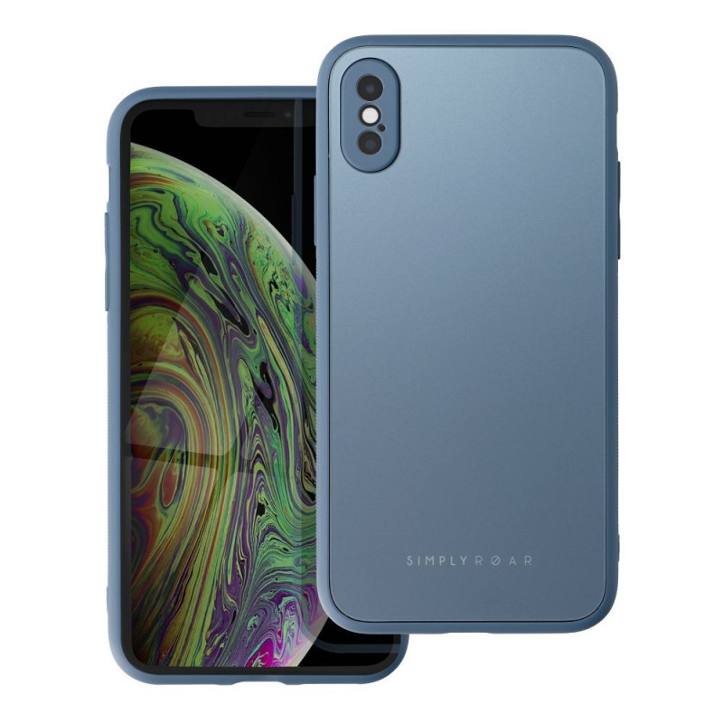 Kryt Roar Matte Glass na Apple iPhone X Štýlový  Modrý