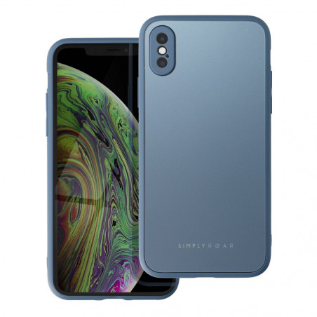 Kryt Roar Matte Glass na Apple iPhone XS Štýlový Modrý