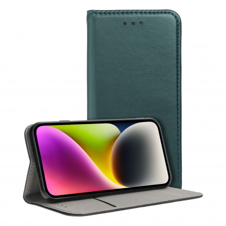 Peňaženkové puzdro Smart Magneto book na Samsung Galaxy A04s Tmavo zelený