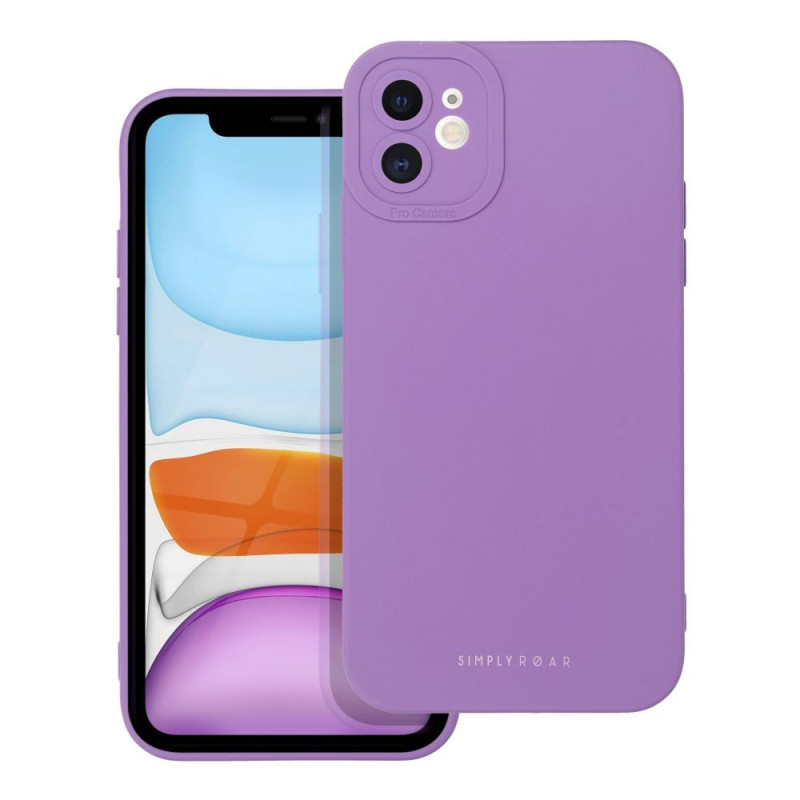 Kryt Roar Luna na Apple iPhone 11 Jednofarebný, Štýlový, Estetický doplnok  Fialový (Violet)