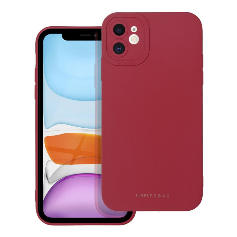 Kryt Roar Luna na Apple iPhone 11 Jednofarebný, Štýlový, Estetický doplnok  Červený