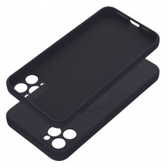 Kryt Silicone Mag Cover na Apple iPhone XS Max MagSAFE  Čierny