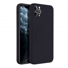Kryt Silicone Mag Cover na Apple iPhone 11 Pro Max MagSAFE Čierny