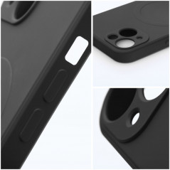 Kryt Silicone Mag Cover na Apple iPhone 11 Pro Max MagSAFE  Čierny