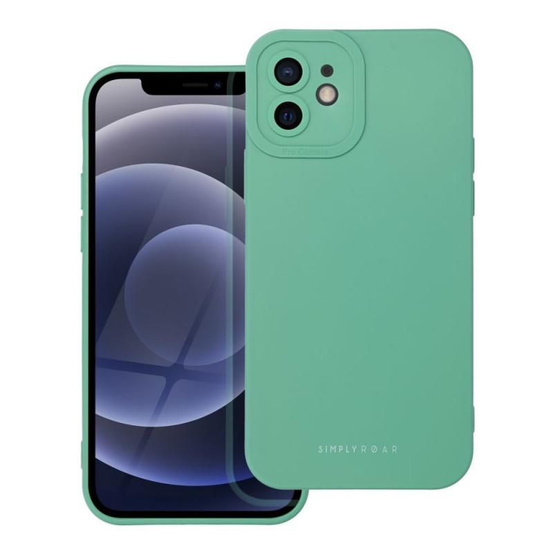 Kryt Roar Luna na Apple iPhone 12 Jednofarebný, Štýlový, Estetický doplnok  Zelený