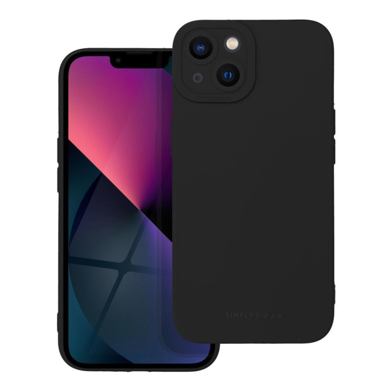 Kryt Roar Luna na Apple iPhone 13 Jednofarebný, Štýlový, Estetický doplnok  Čierny