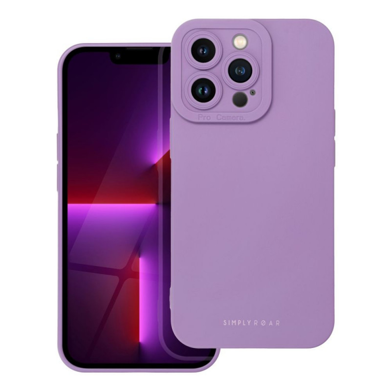 Kryt Roar Luna na Apple iPhone 13 Pro Max Jednofarebný, Štýlový, Estetický doplnok  Fialový (Violet)