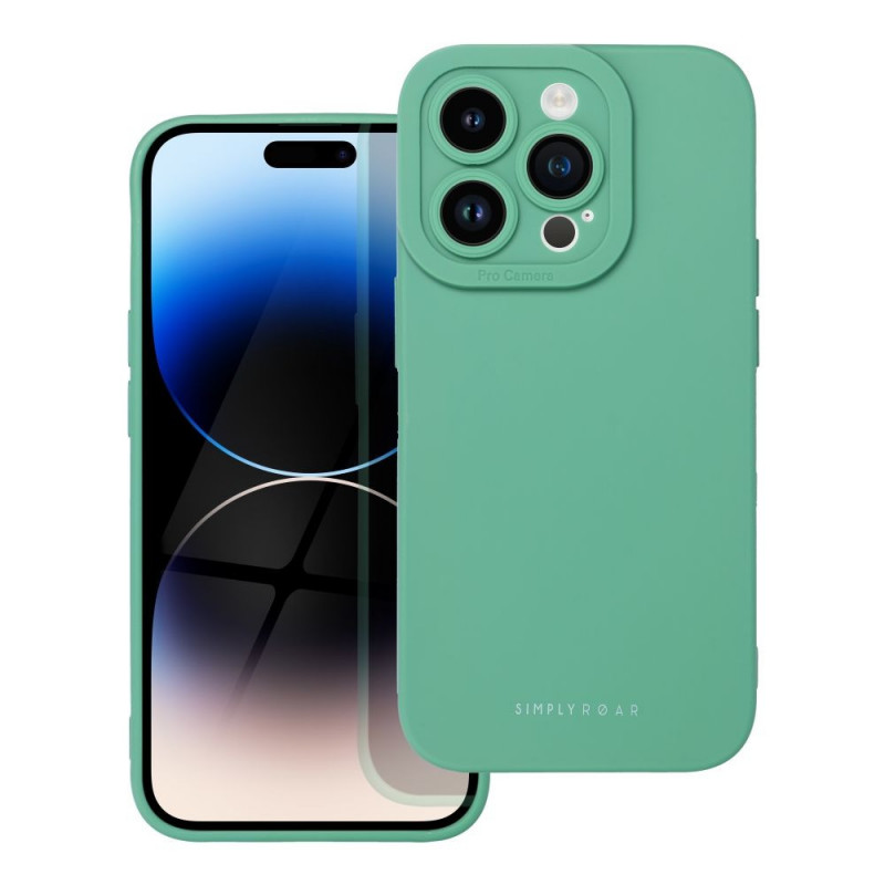 Kryt Roar Luna na Apple iPhone 14 Pro Jednofarebný, Štýlový, Estetický doplnok  Zelený