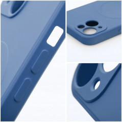 Kryt Silicone Mag Cover na Apple iPhone 12 MagSAFE  Modrý