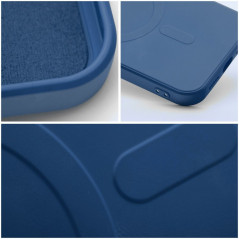 Kryt Silicone Mag Cover na Apple iPhone 12 MagSAFE  Modrý