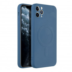 Kryt Silicone Mag Cover na Apple iPhone 11 Pro Max MagSAFE Modrý