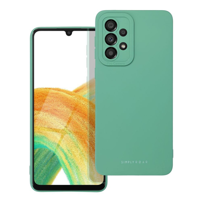 Kryt Roar Luna na Samsung Galaxy A33 Jednofarebný, Štýlový, Estetický doplnok  Zelený