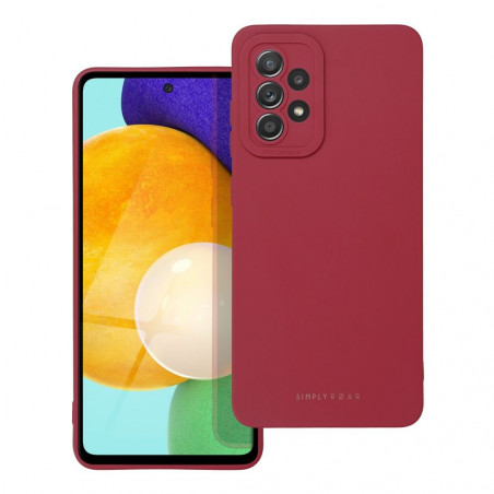 Kryt Roar Luna na Samsung Galaxy A52 5G Jednofarebný, Štýlový, Estetický doplnok Červený