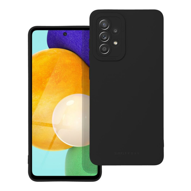 Kryt Roar Luna na Samsung Galaxy A52 LTE Jednofarebný, Štýlový, Estetický doplnok  Čierny