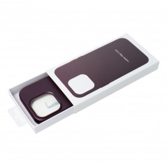 Kryt Leather Mag Cover na Apple iPhone 14 Elegant  MagSAFE  Tmavo fialový (violet)