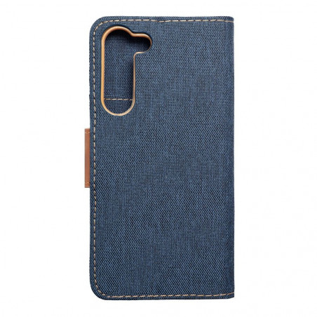 Peňaženkové puzdro CANVAS Book na Samsung Galaxy S23 Plus 5G Námornícka modrá