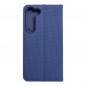 Peňaženkové puzdro LUNA Book Carbon na Samsung Galaxy S23 5G Uhlíkové vlákno, Elegant  Modrý