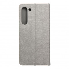 Peňaženkové puzdro LUNA Book Gold na Samsung Galaxy S23 Plus 5G Elegant Strieborný