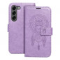 Peňaženkové puzdro MEZZO Book na Samsung Galaxy S23 5G Lapač snov  Fialový (Purple)