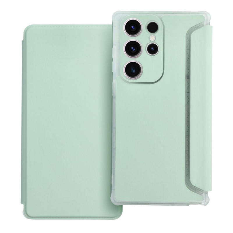 Peňaženkové puzdro Piano Book na Samsung Galaxy S23 Ultra 5G Svetlo zelený