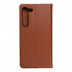 Peňaženkové puzdro Leather case SMART PRO na Samsung Galaxy S23 5G Elegant Hnedý