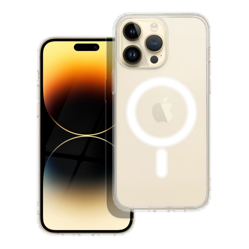 Kryt Clear Mag Cover na Apple iPhone 14 Pro Max MagSAFE  Transparentný