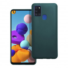 Kryt MATT na Samsung Galaxy A21s Tmavo zelený