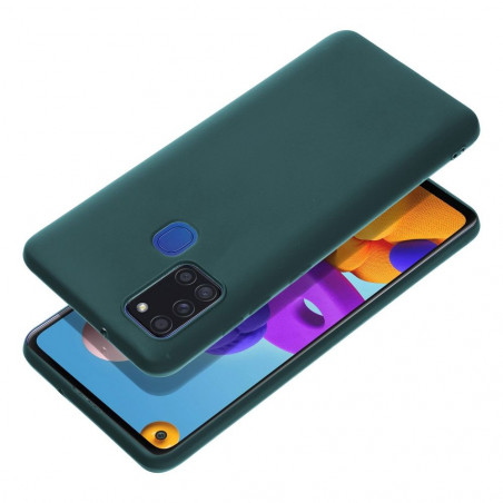 Kryt MATT na Samsung Galaxy A21s Tmavo zelený