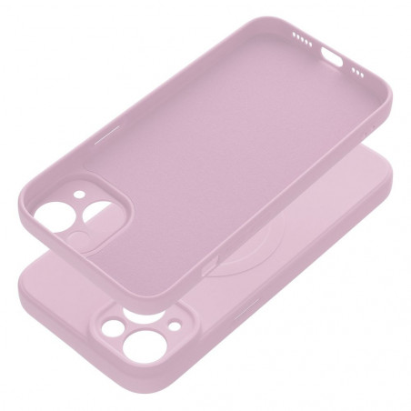 Kryt Silicone Mag Cover na Apple iPhone 14 MagSAFE  Ružový