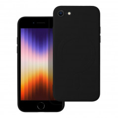 Kryt Silicone Mag Cover na Apple iPhone SE 2022 5G MagSAFE Čierny