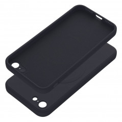 Kryt Silicone Mag Cover na Apple iPhone SE 2022 5G MagSAFE  Čierny