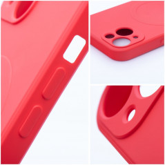 Kryt Silicone Mag Cover na Apple iPhone 12 Pro Max MagSAFE  Červený