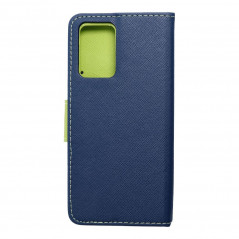 Peňaženkové puzdro Fancy Book na XIAOMI Redmi 10 5G Námornícka modrá / Limetkovo zelený