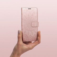 Peňaženkové puzdro MEZZO Book na Apple iPhone 11 Mandala  Ružovo-zlatý