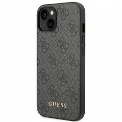 Kryt Guess 4G Gold Logo na Apple iPhone 14 Plus Elegant  Šedý