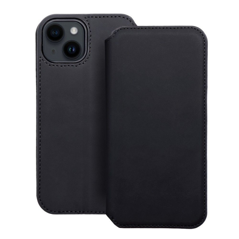 Peňaženkové puzdro Dual Pocket book na Apple iPhone 14 Čierny