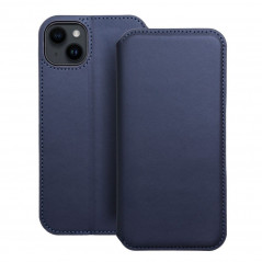 Peňaženkové puzdro Dual Pocket book na Apple iPhone 14 Plus Tmavší modrý