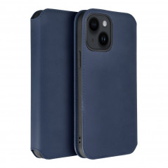 Peňaženkové puzdro Dual Pocket book na Apple iPhone 14 Pro Tmavší modrý