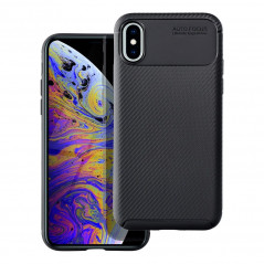 Kryt Carbon premium na Apple iPhone XS Elegant Čierny
