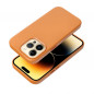 Kryt Leather Mag Cover na Apple iPhone 14 Pro Elegant  MagSAFE  Oranžový