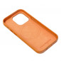 Kryt Leather Mag Cover na Apple iPhone 14 Pro Elegant  MagSAFE  Oranžový