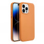 Kryt Leather Mag Cover na Apple iPhone 14 Pro Max Elegant  MagSAFE  Oranžový