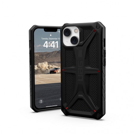 Kryt Urban Armor Gear Monarch na Apple iPhone 14 Plus Prémiové puzdro MagSAFE Kevlarovo čierny