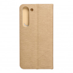 Peňaženkové puzdro LUNA Book Gold na Samsung Galaxy S23 5G Elegant Zlatý
