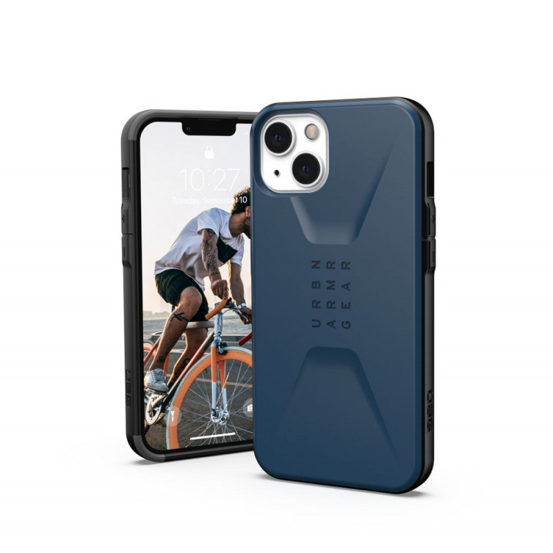 Kryt Urban Armor Gear Civilian na Apple iPhone 13 Prémiové puzdro  MagSAFE  Tmavší modrý