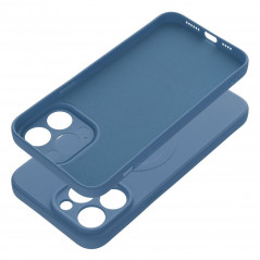 Kryt Silicone Mag Cover na Apple iPhone 14 Pro Max MagSAFE  Modrý