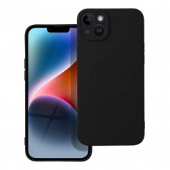 Kryt Silicone Mag Cover na Apple iPhone 14 Plus MagSAFE  Čierny