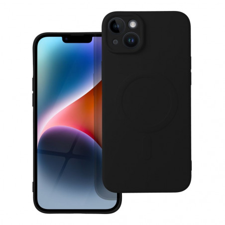 Kryt Silicone Mag Cover na Apple iPhone 14 Plus MagSAFE  Čierny